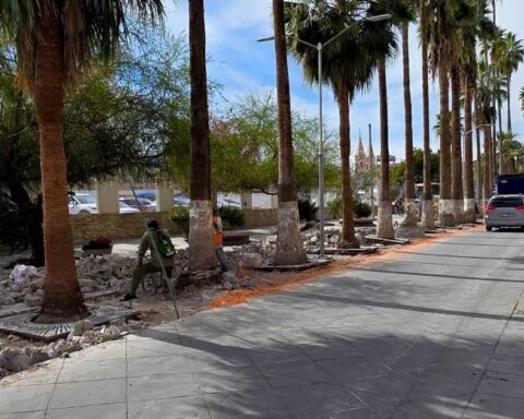 Obras en Centro Histórico de Torreón.