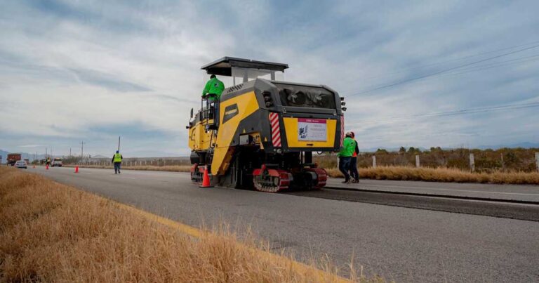 Obras en la carretera 57.