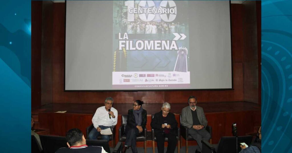 Presentación de las actividades por el centenario de La Filomena en Torreón.
