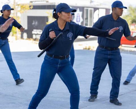 Cadetes de la Academia de Policía de Saltillo.