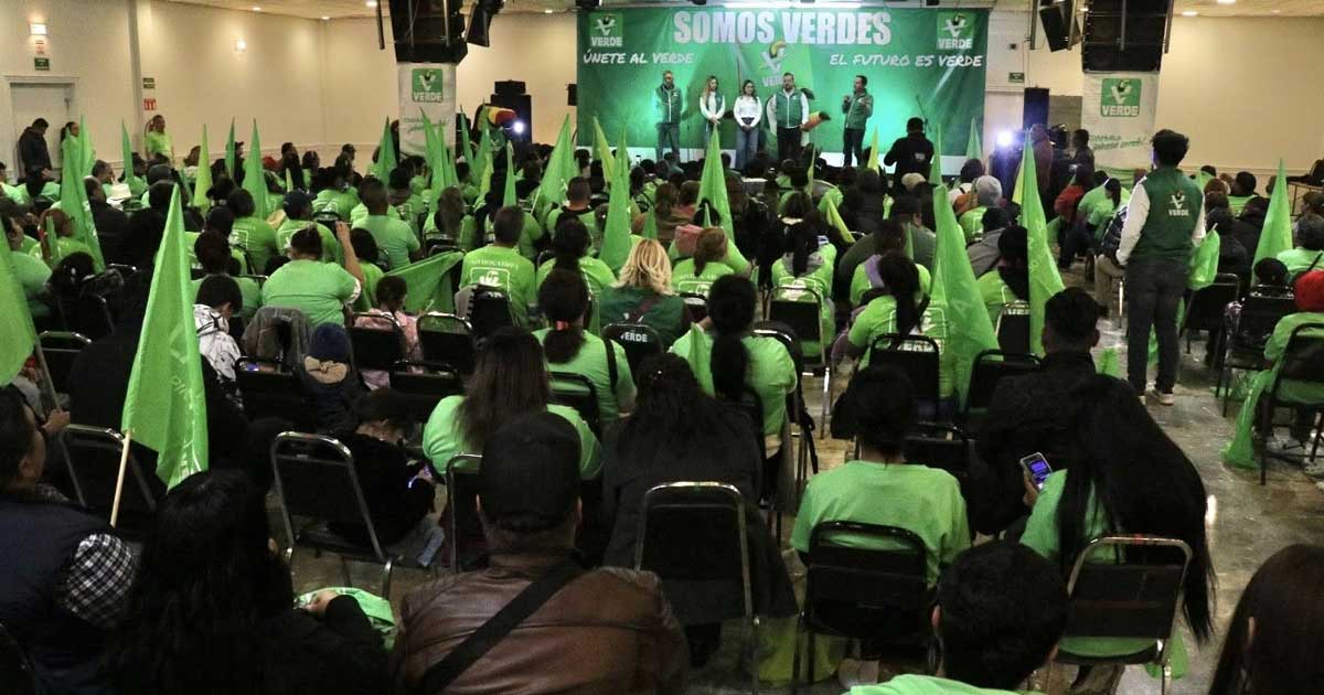 Militancia en evento de PVEM en Torreón.