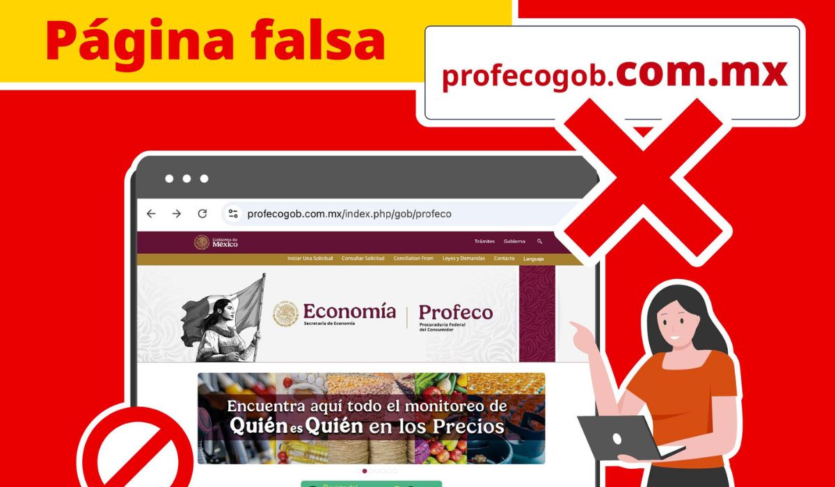 Profeco página falsa