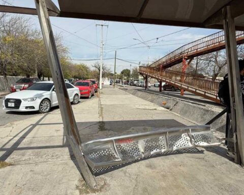 Banca caída en Saltillo.