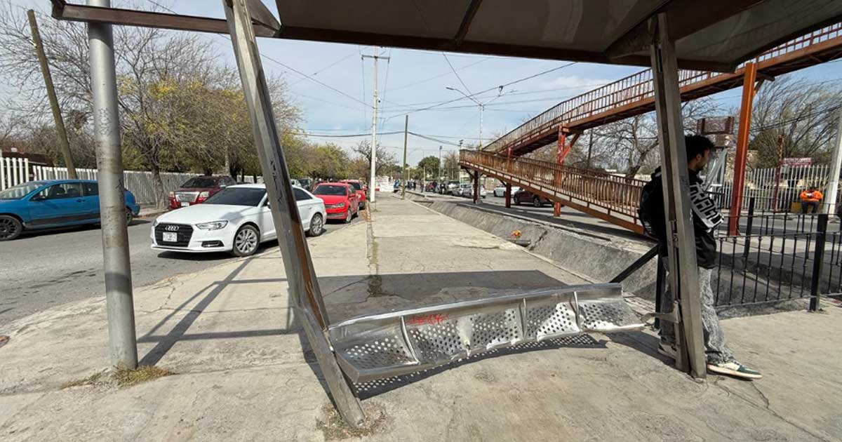Banca caída en Saltillo.