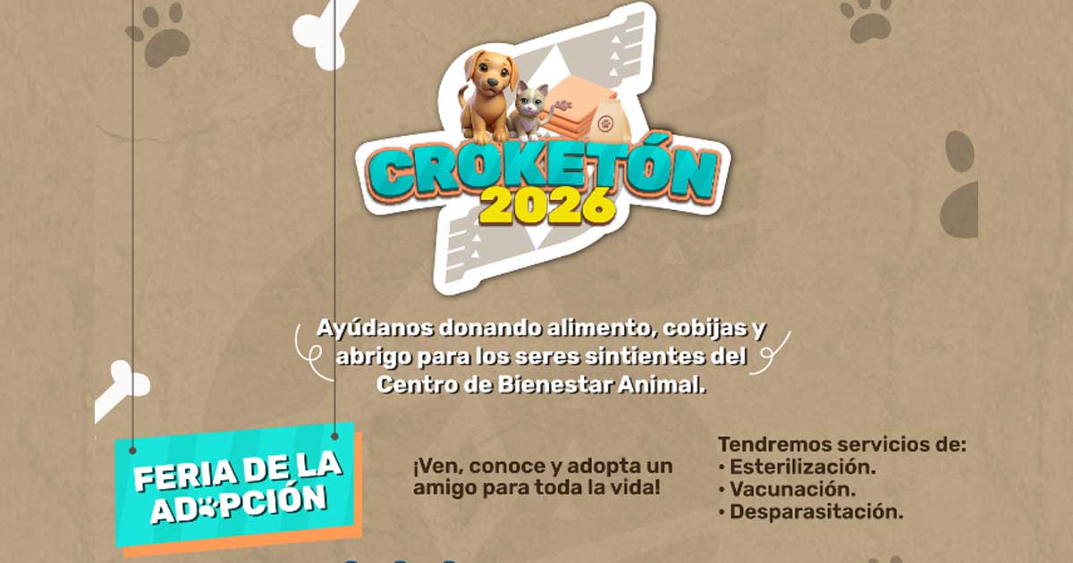 Imagen promocional del Croquetón 2026 en Saltillo.