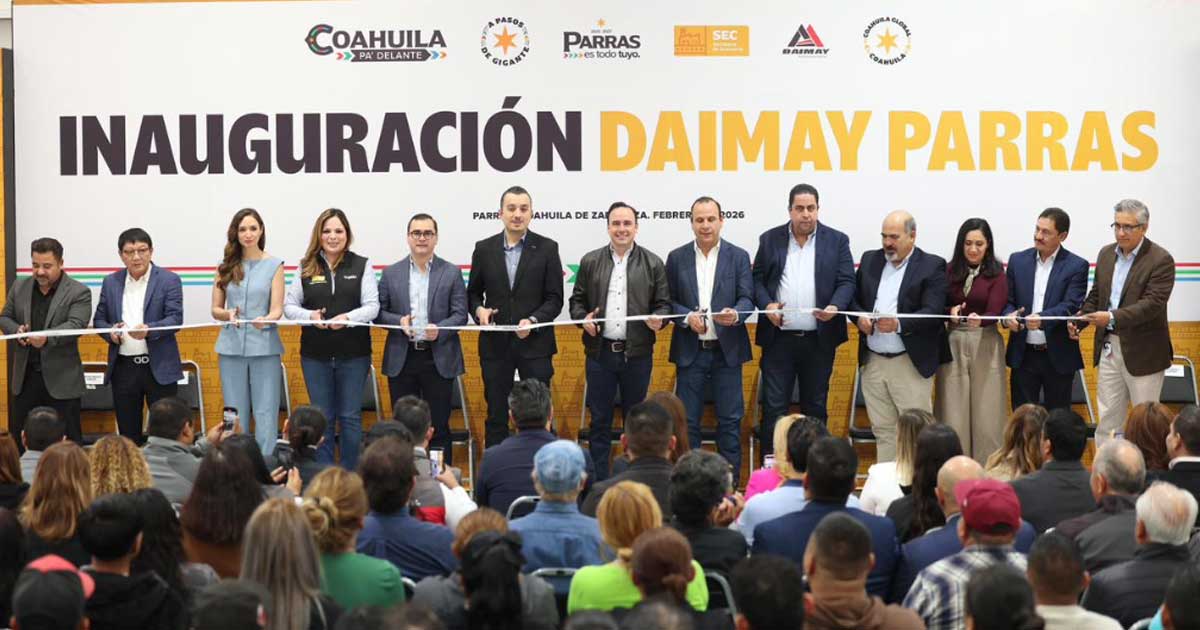 Inauguración de la planta Daimay en Parras de la Fuente.