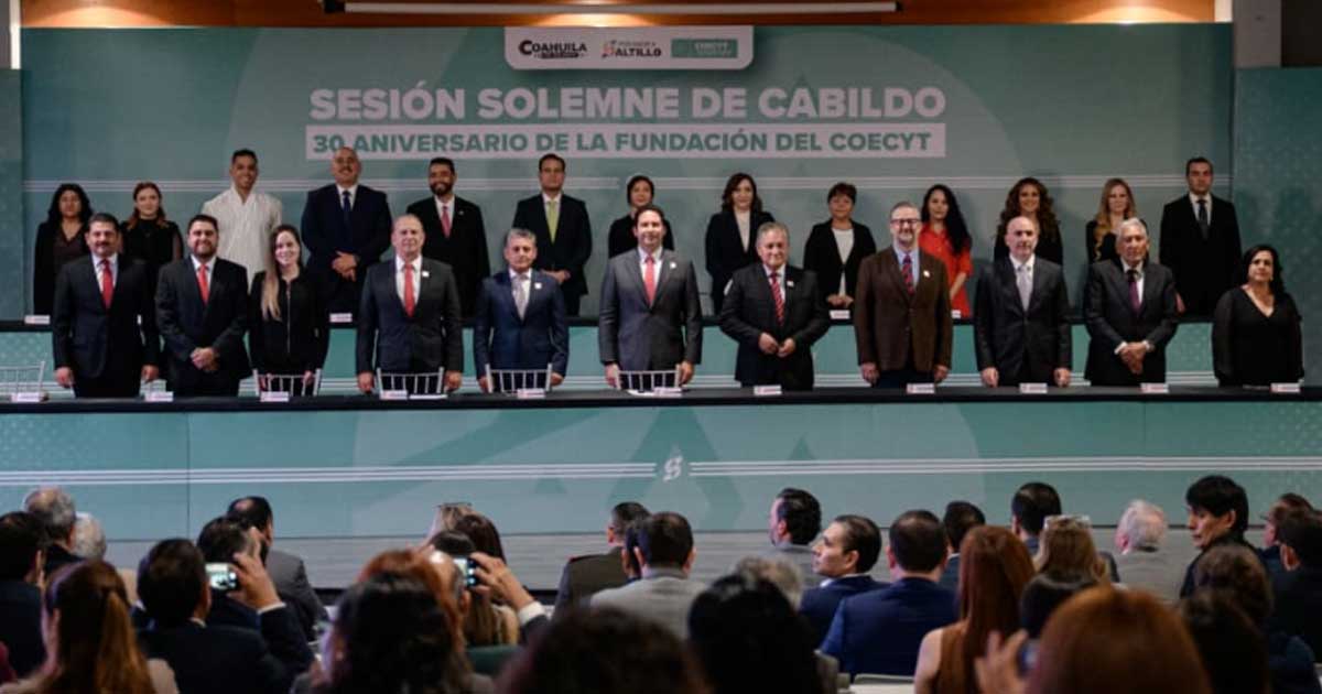 Sesión Solemne en el Cabildo de Saltillo.