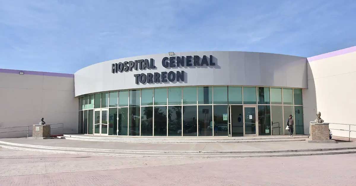 Fachada exterior del Hospital General de Torreón.