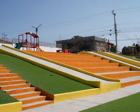 Plaza pública en Ramos Arizpe.