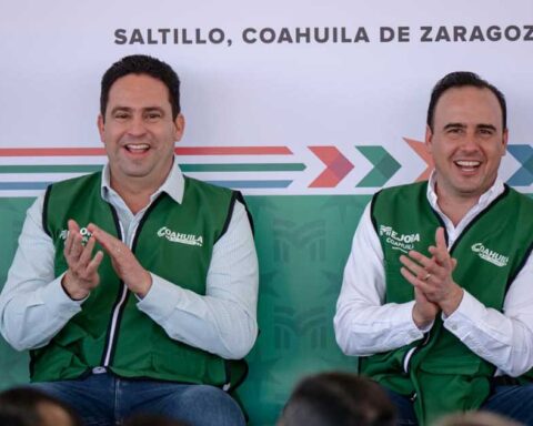 Javier Díaz, alcalde de Saltillo, y Manolo Jiménez, gobernador de Coahuila.