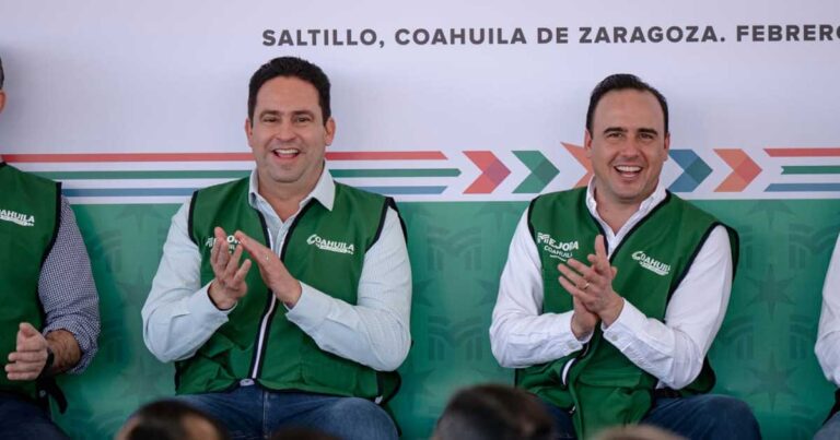 Javier Díaz, alcalde de Saltillo, y Manolo Jiménez, gobernador de Coahuila.