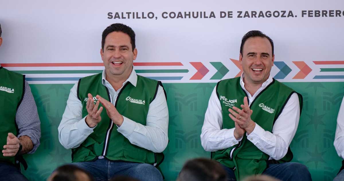 Javier Díaz, alcalde de Saltillo, y Manolo Jiménez, gobernador de Coahuila.