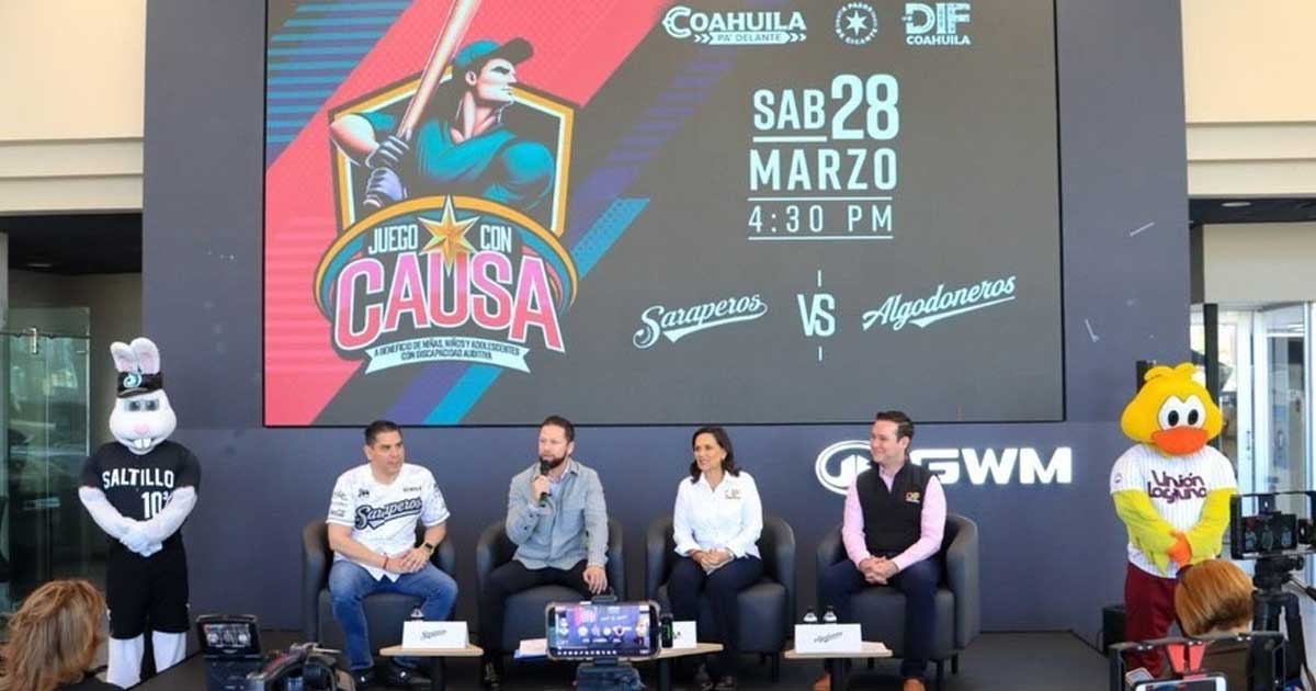 Rueda de prensa para presentar el Juego con Causa en Coahuila.