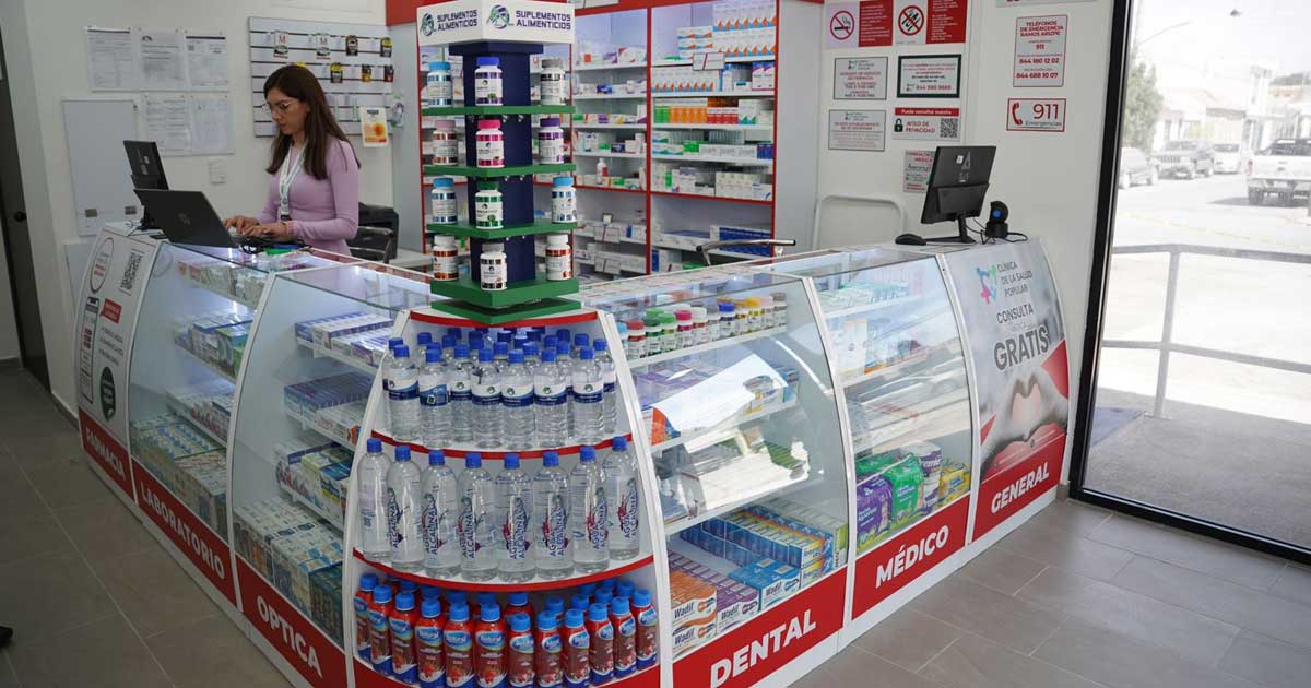 Farmacia de la segunda Clínica de la Salud en Ramos Arizpe.