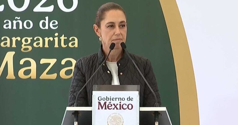 Claudia Sheinbaum Pardo, presidenta de México, en un evento en Monclova.