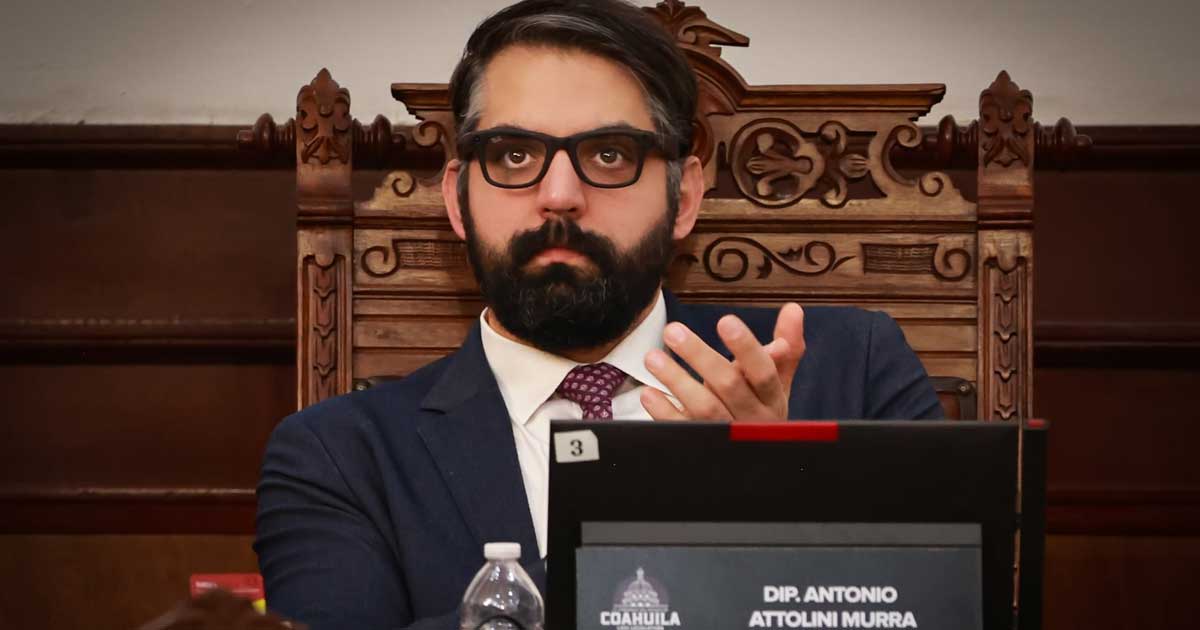 Antonio Attolini, diputado local de Coahuila.