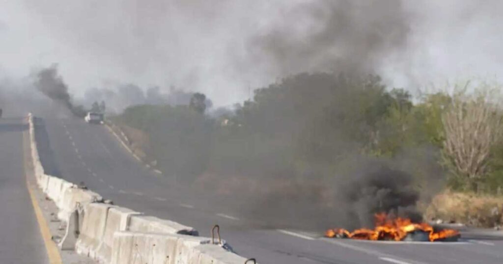 Hecho violento en la carretera libre Monterrey-Reynosa.