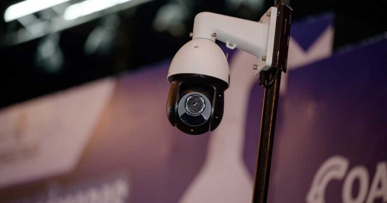 Cámara de videovigilancia en Saltillo.