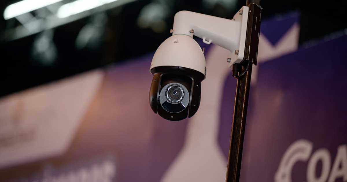 Cámara de videovigilancia en Saltillo.
