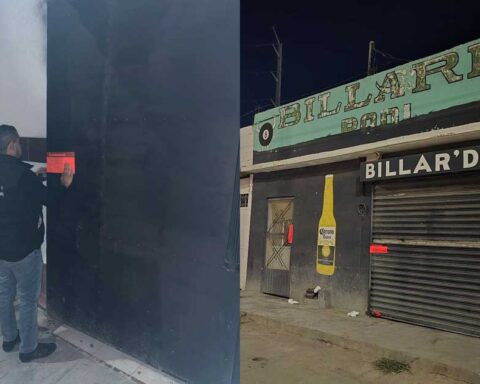 Negocios clausurados en Torreón. A la izquierda, la finca; a la derecha, el billar.