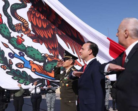 Manolo Jiménez, gobernador de Coahuila, y Román Cepeda, alcalde de Torreón.