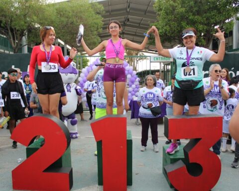 Ganadoras de carrera en Torreón.