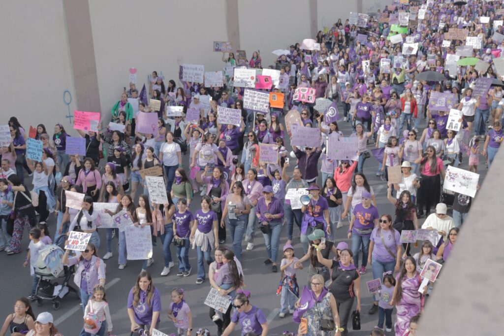 Marcha del 8M en Saltillo.