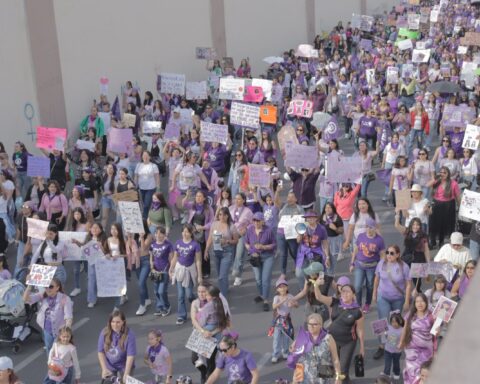 Marcha del 8M en Saltillo.