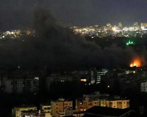 Explosión en Medio Oriente.