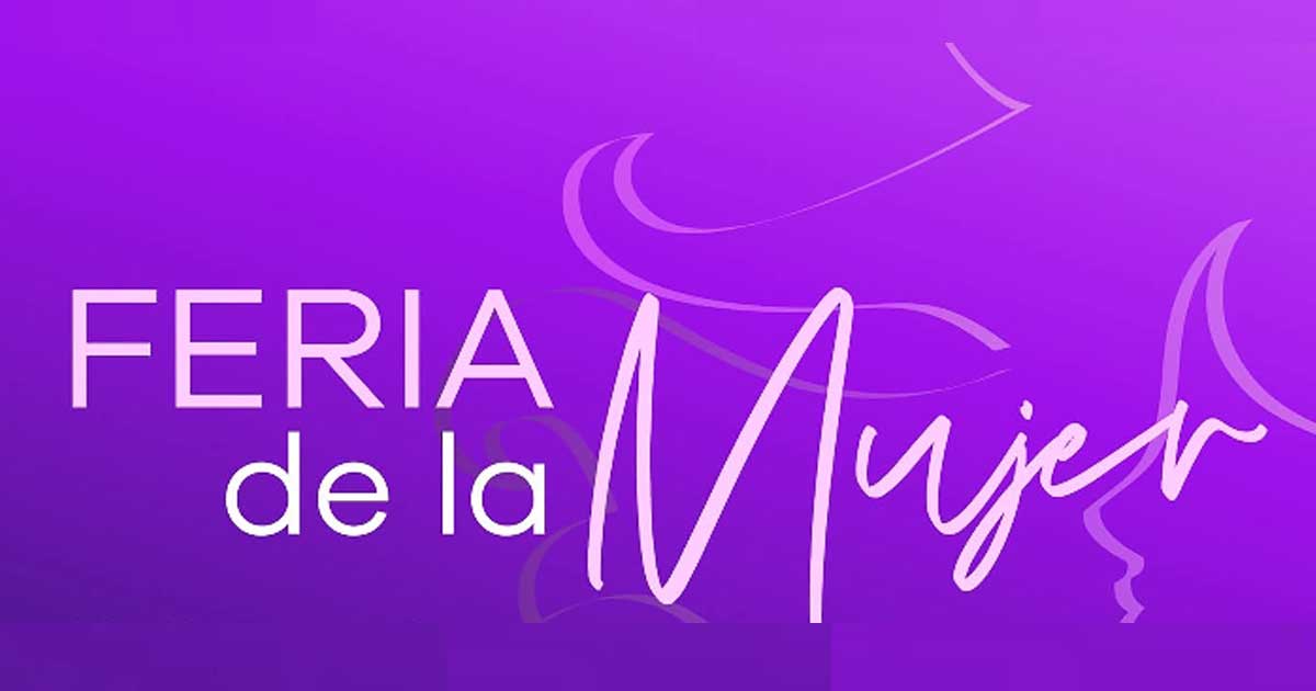 Publicidad de la Feria de la Mujer.