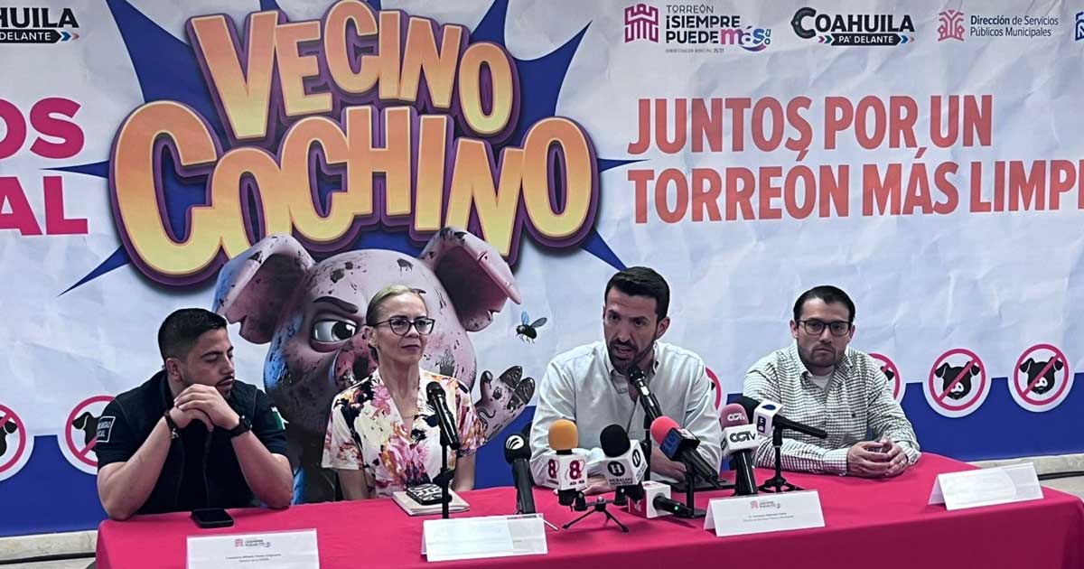 Rueda de prensa en Torreón.