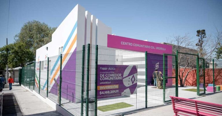 Exterior del Centro Comunitario Urdiñola, en Saltillo.