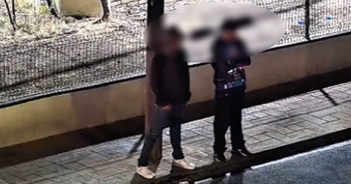 Dos de los hombres detenidos gracias a las cámaras del C2.