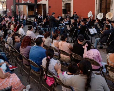 Banda de Música del Estado de Coahuila en Paseo Capital de Saltillo.