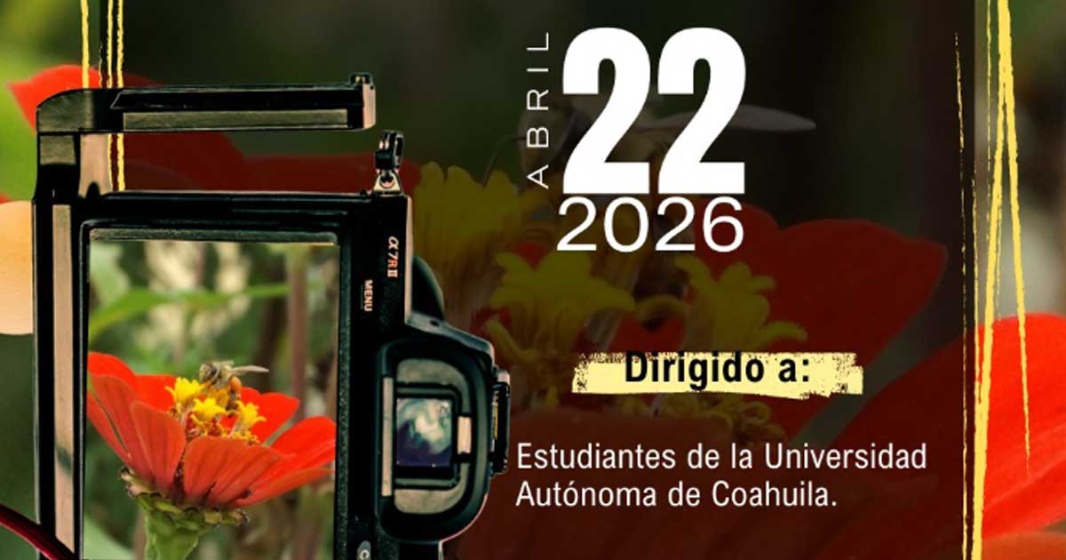 Promocional del concurso de fotografía de la UAdeC.