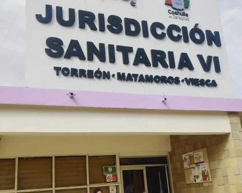 Exterior de la Jurisdicción Sanitaria VI, que abarca Torreón, Matamoros y Viesca.