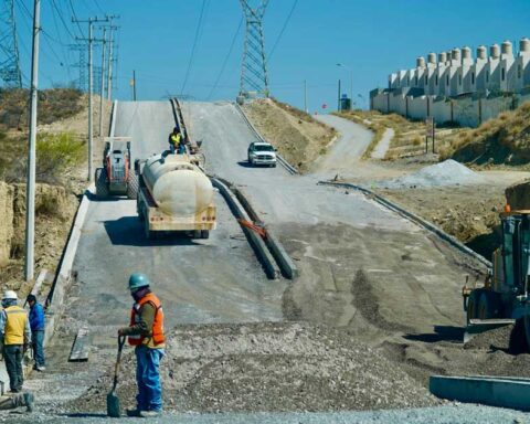 Obras públicas en Ramos Arizpe.