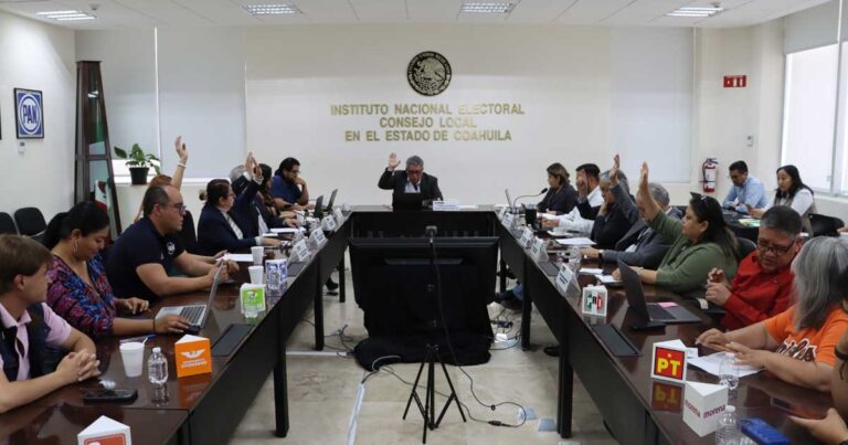 Sesión del INE Coahuila.