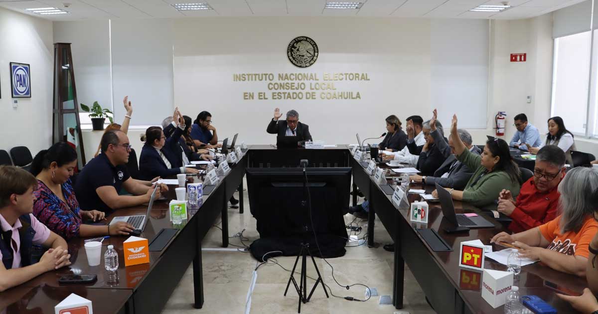 Sesión del INE Coahuila.