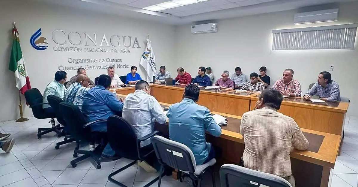 Reunión de funcionarios de Matamoros, San Pedro y la Conagua.