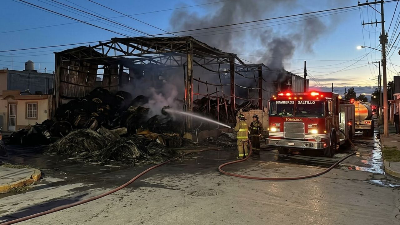 incendio fábrica de ixtle