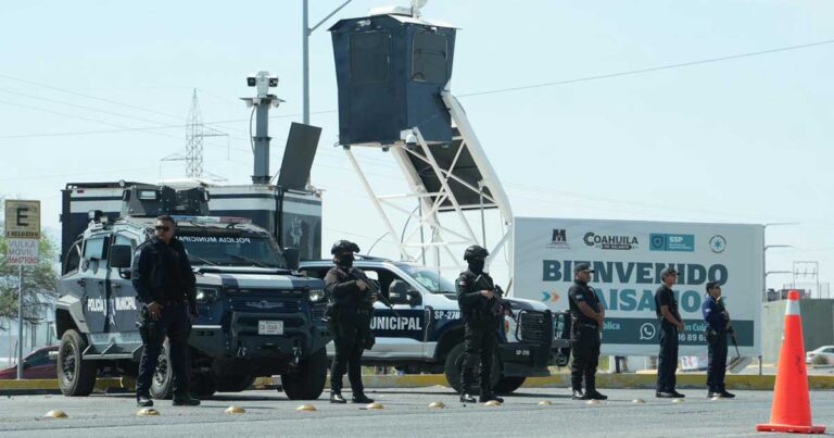 Operativo de seguridad en Monclova.