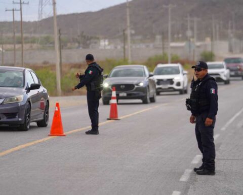 Carretera en Ramos Arizpe.