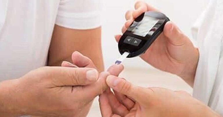 Prueba de detección de diabetes.