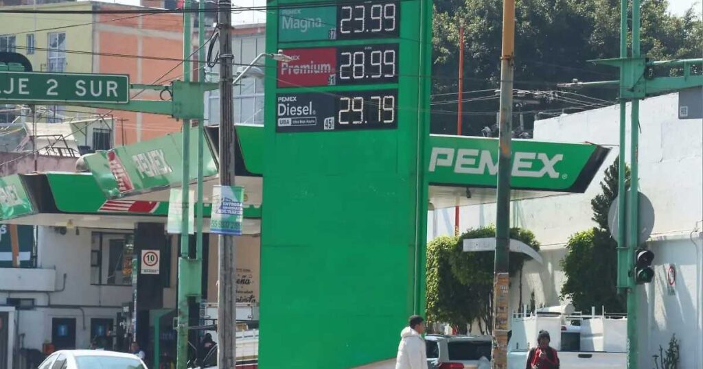 Imagen de una gasolinera en México.