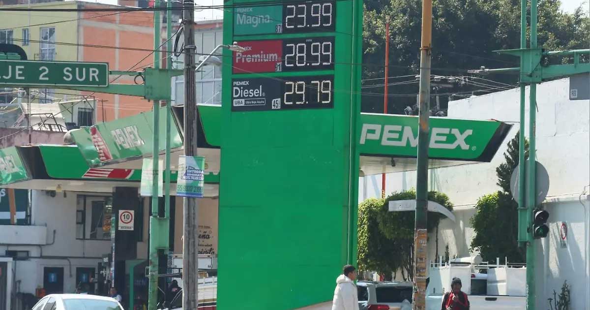 Imagen de una gasolinera en México.