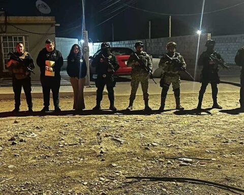Elementos estatales en operativo en Coahuila.