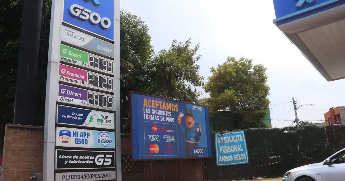 Estación de gasolina.