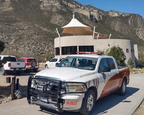 Patrulla de Protección Civil en Saltillo.