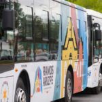Autobuses de la Ruta Estudiantil en Ramos Arizpe.
